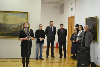 On the opening solo exhibition 